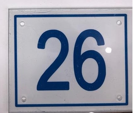 Ardesia Numero Civico - 1 Su 99 (selezionare Il Numero Qui) - Numeri 6