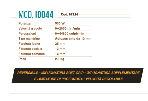 Concord ID044 Trapano W550 MM.13VRP - Ferramenta Ilardi