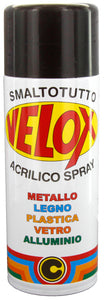 Velox Spray Acrilico Ral 9005 Nero Lucido - Ferramenta Ilardi