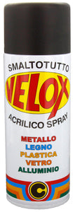 Velox Spray Acrilico Ral 9005 Nero Opaco - Ferramenta Ilardi