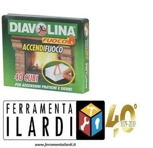 Diavolina Accendifuoco 40 Cubetti art.15300